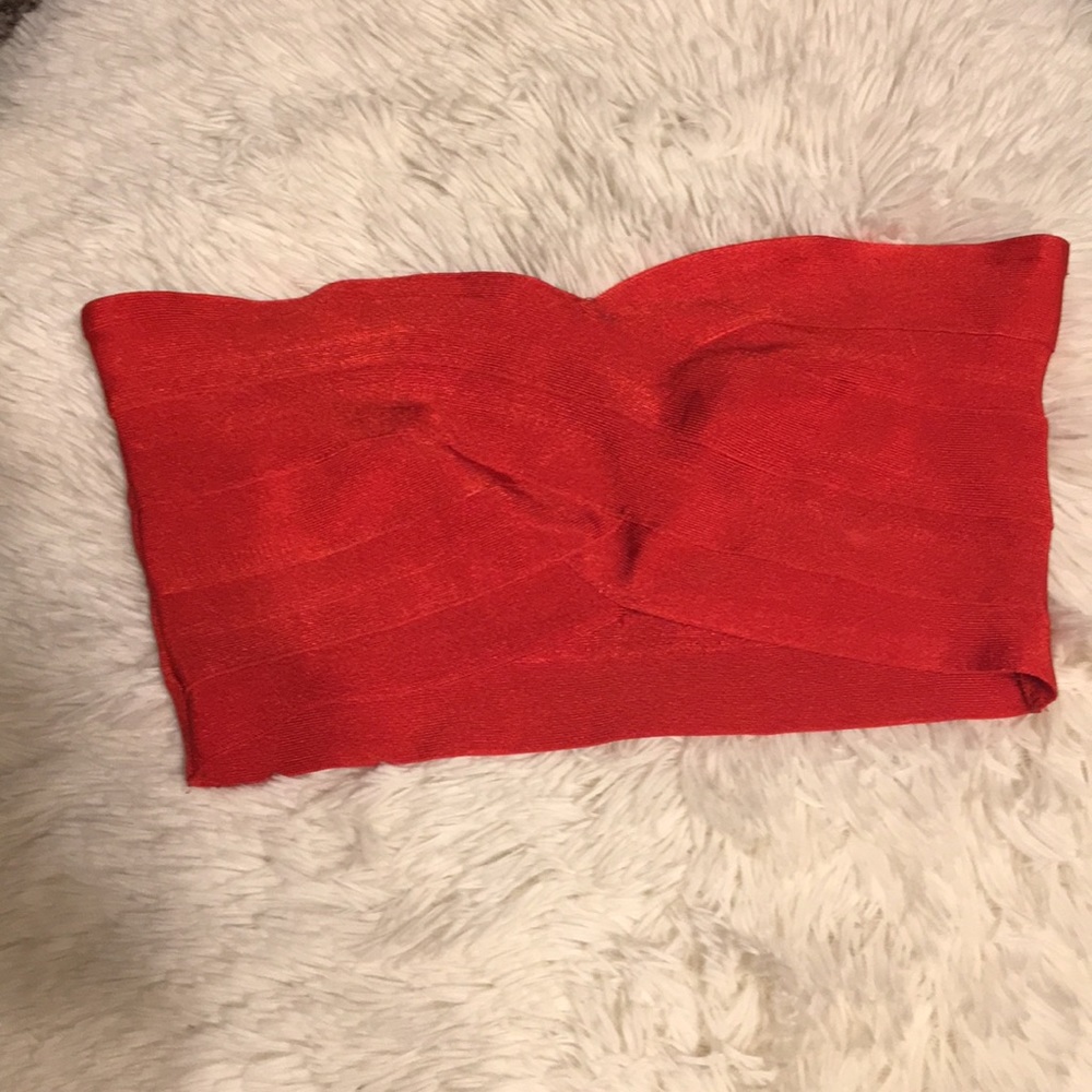 Red spandex top